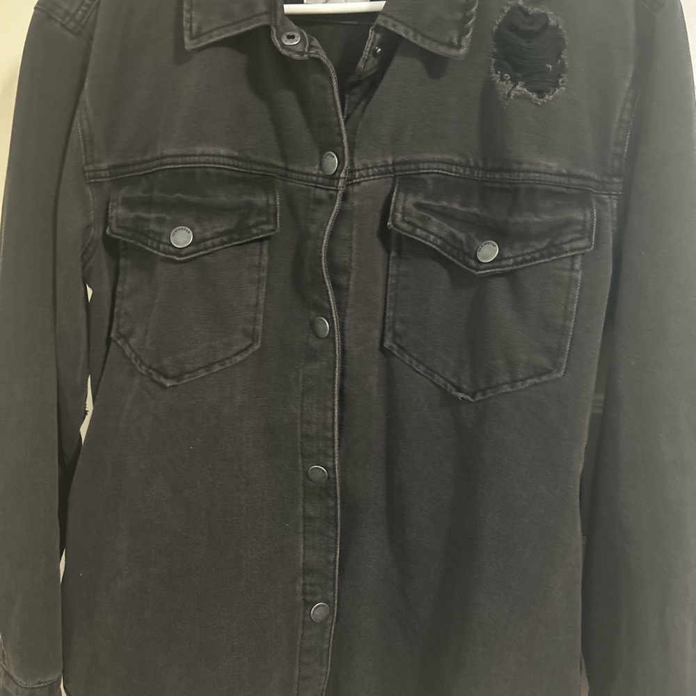 Stoosh Black Jean Jacket Classic Denim Style